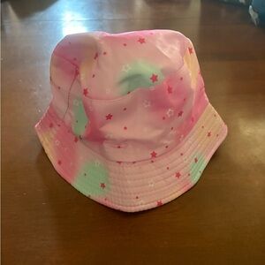 Amazon Kids Pink & Mint Star Print Bucket Hat